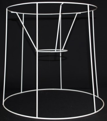Lampeskærm stativ cylinder 28,5x30x33 (33 cm) BR